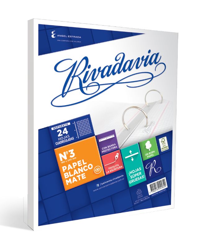 REPUESTO DE HOJA RIVADAVIA X24