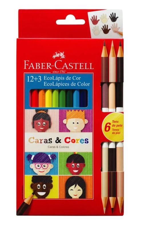 LAPICES FABER CARAS COLOR X12