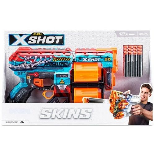 X SHOT SKINS PISTOLA GRIEFER + 12 DARDOS