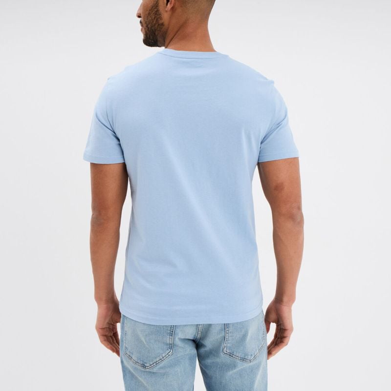 Creeks Men's sky blue cotton short-sleeved T-Shirt