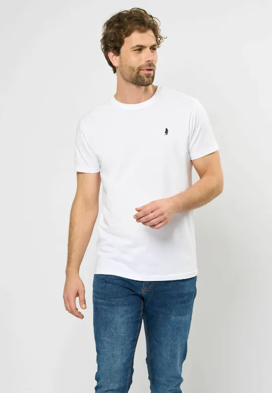 Pier One BASIC White Slim Fit T-Shirt