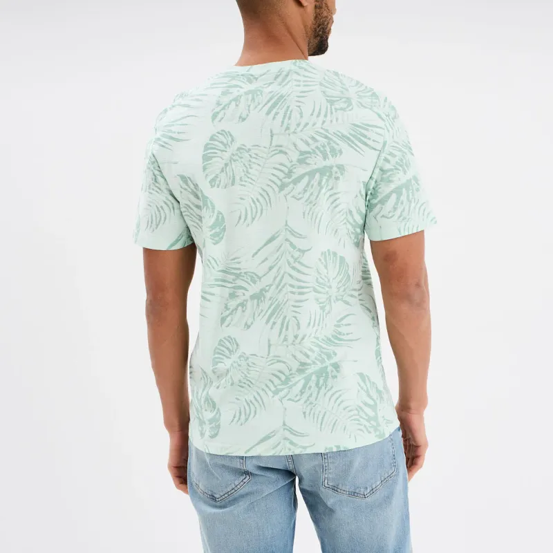 Creeks Men's green cotton short-sleeved T-Shirt