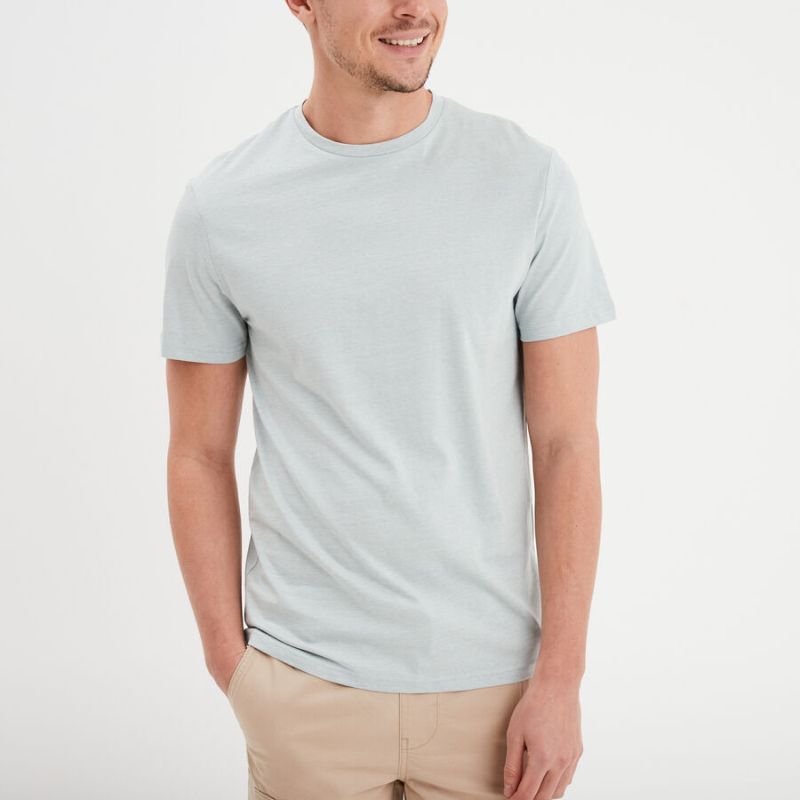 Creeks men's short-sleeved round neck t-shirt in grey