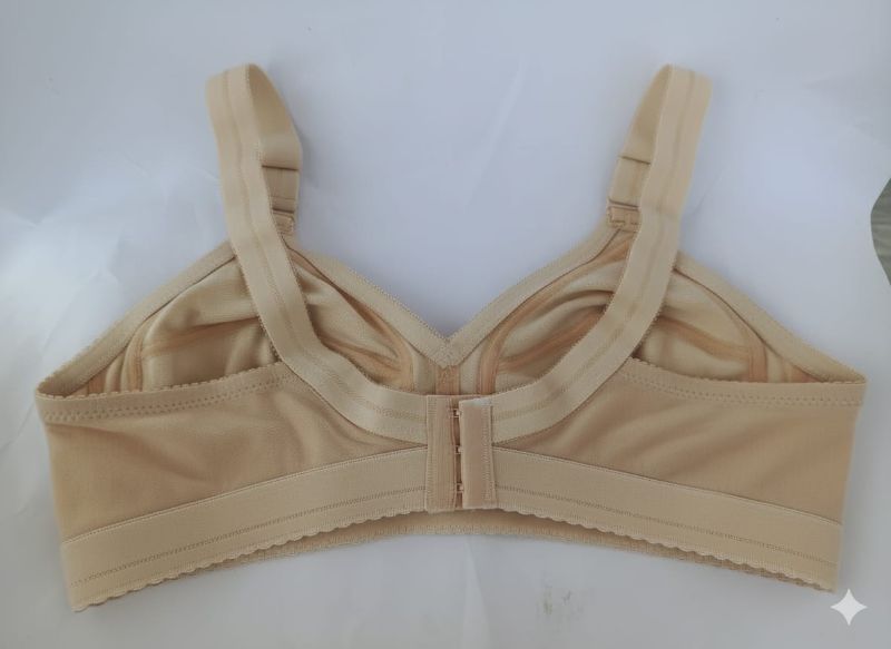 Capri Full Coverage Cotton Bra– Wide Straps, Soft & Breathable, Best for Heavy & Saggy Breasts, Non-Padded with Net Patch