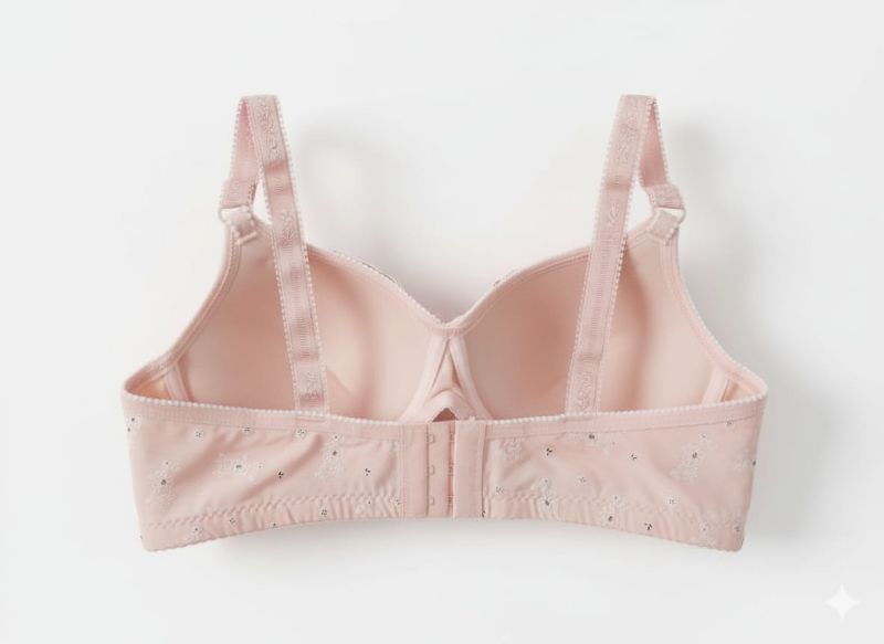 Padded Underwire T-Shirt Bra with a Floral Print