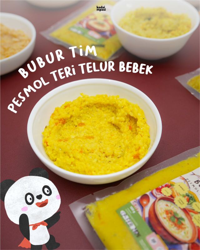 Nasi tim pesmol teri telur bebek