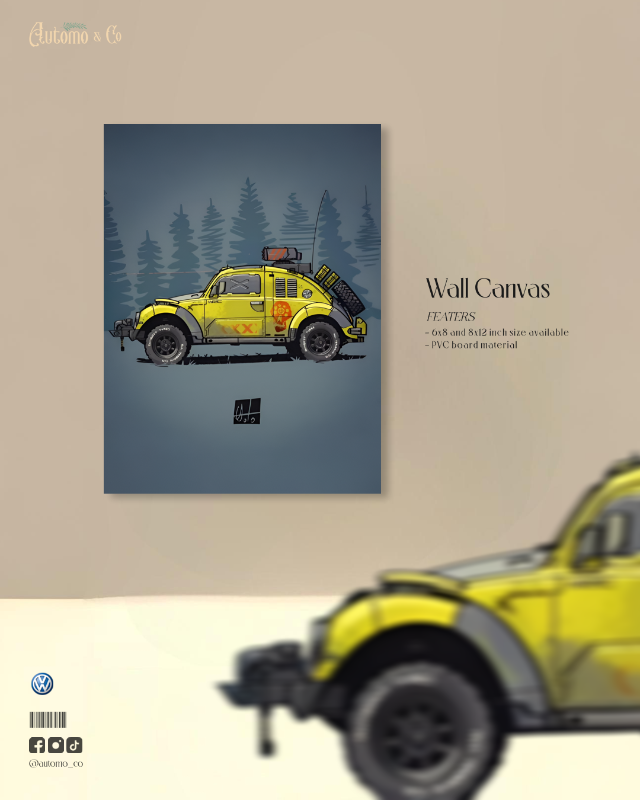 Volkswagen Beetle - canvas