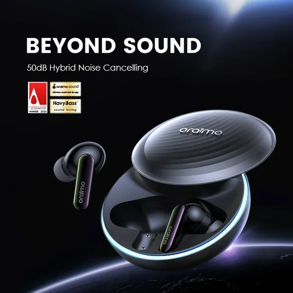 oraimo SpaceBuds Hybrid ANC True Wireless Earbuds