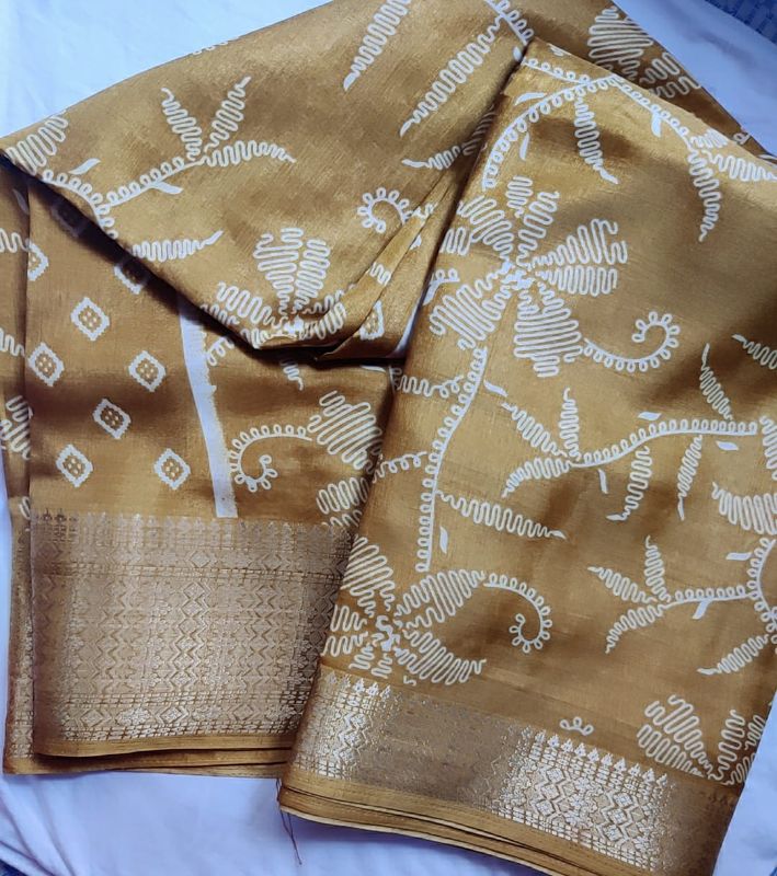 Dola Silk Saree/ Crepe