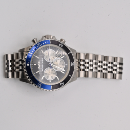 Michael Kors Black & Blue Dial Watch Bold Elegance & Modern Style