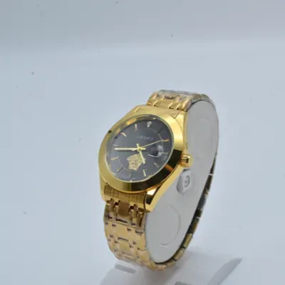 Versace Gold & Black Luxury Watch