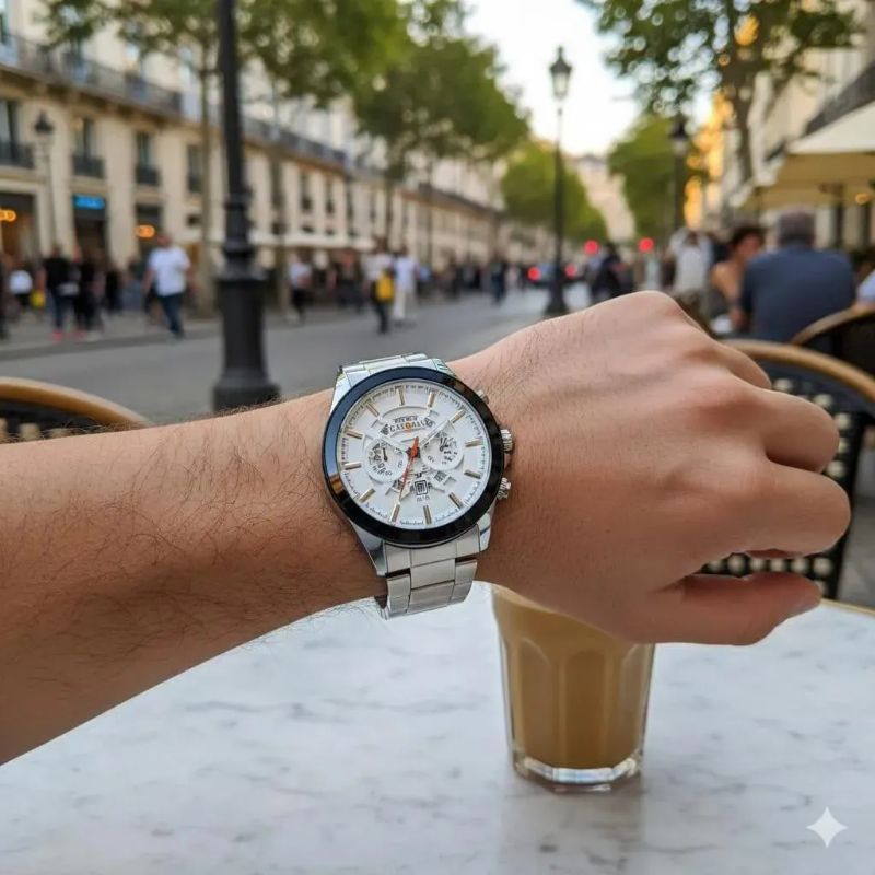 Men's Stainless steel Chain Strap Men's Stainless steel Chain Strap Watches Black