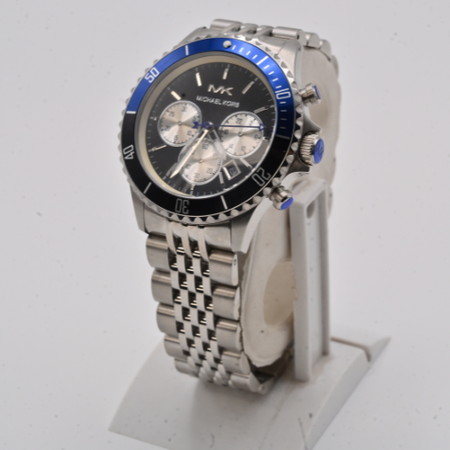 Michael Kors Black & Blue Dial Watch Bold Elegance & Modern Style