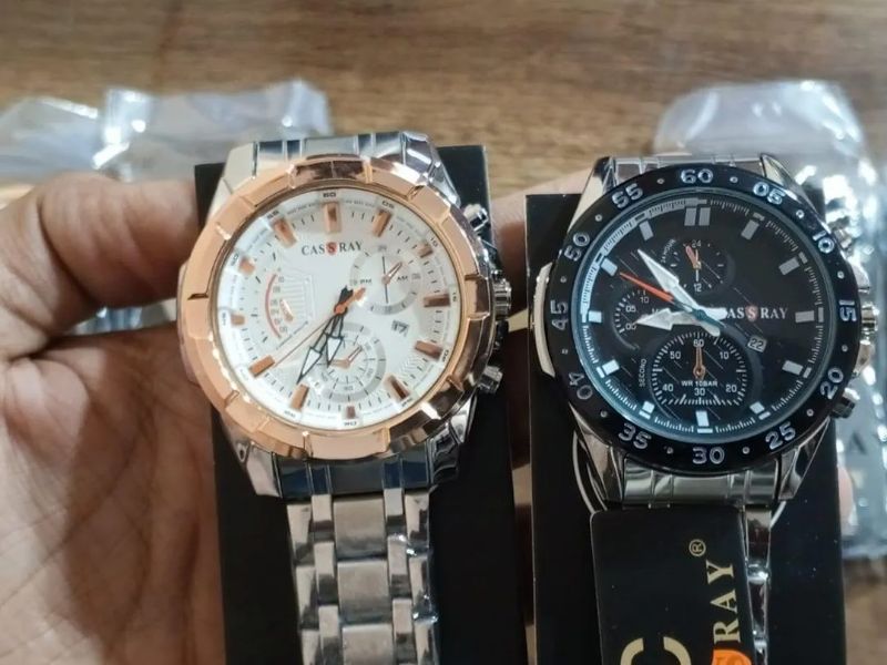 Men's Stainless steel Chain Strap Men's Stainless steel Chain Strap Watches Black