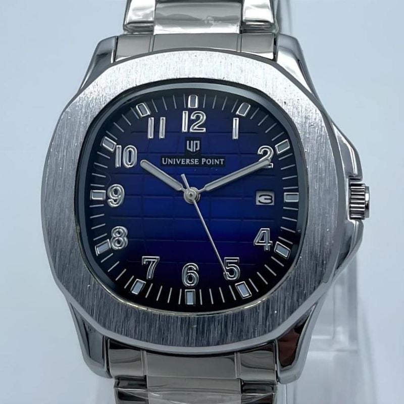 Men’s Casual Stainless Steel Analog Watch – Quartz Movement & Date Display