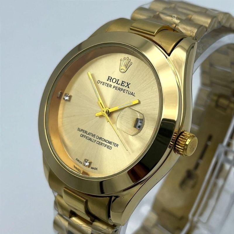 Men’s Casual Stainless Steel Analog Watch – Quartz Movement with Date & Water Resistance