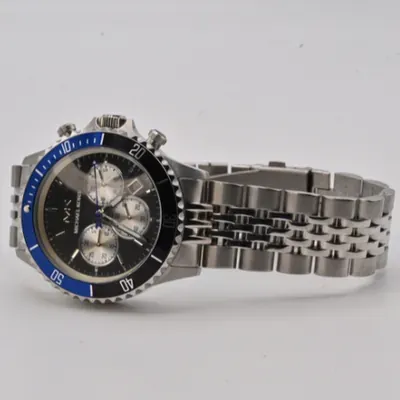 Michael Kors Black & Blue Dial Watch Bold Elegance & Modern Style