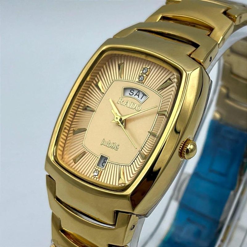 Men’s Stainless Steel Quartz Analogue Watch – Elegant Round Dial with Water Resistance & Gift Box