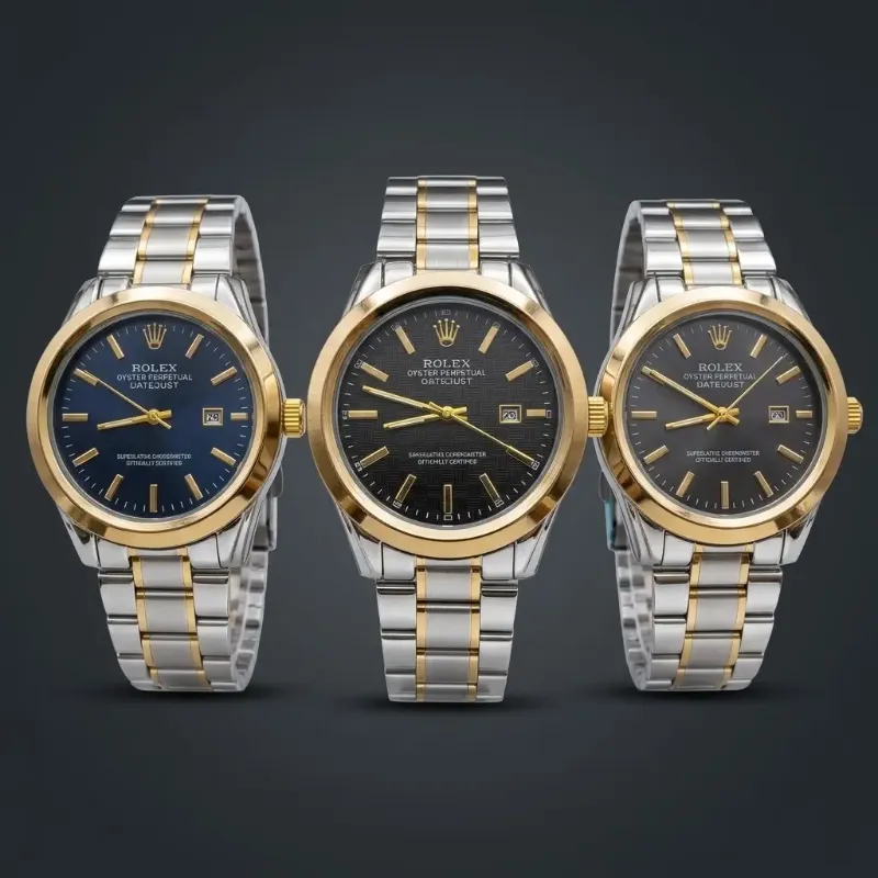Men's Modern Stylish look Watch With Date Random Multicolor Dial
