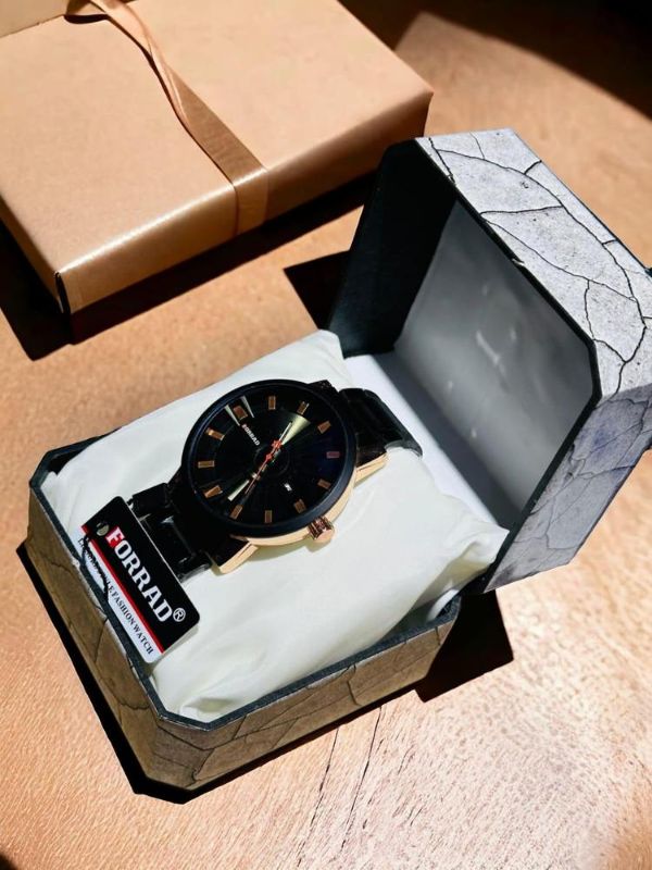 Men’s Classic Stainless Steel Analog Watch – Timeless Quartz Round Dial