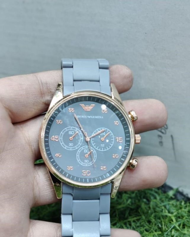 Men's Analogue Watch Rubber Chain