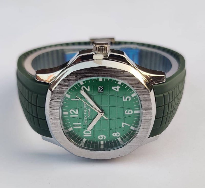 Men’s Casual Analog Quartz Watch – Stainless Steel Case & Dual Leather Strap