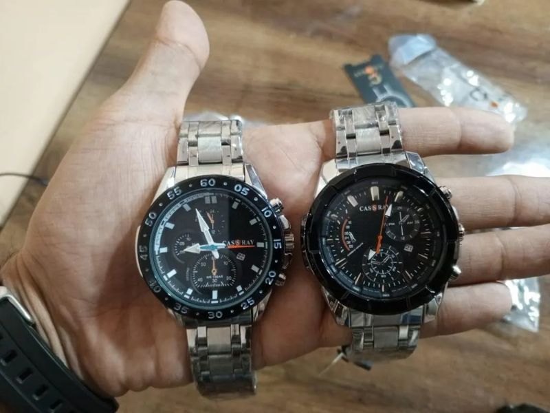 Men's Stainless steel Chain Strap Men's Stainless steel Chain Strap Watches Black