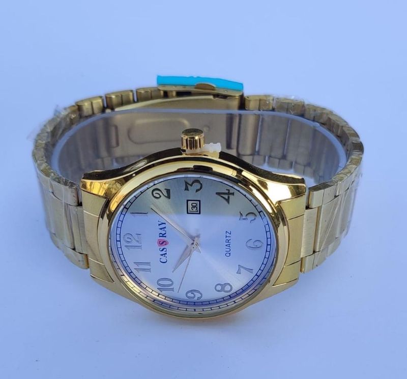 Men’s Elegant Formal Analog Watch – 38mm Stainless Steel Quartz Wristwatch