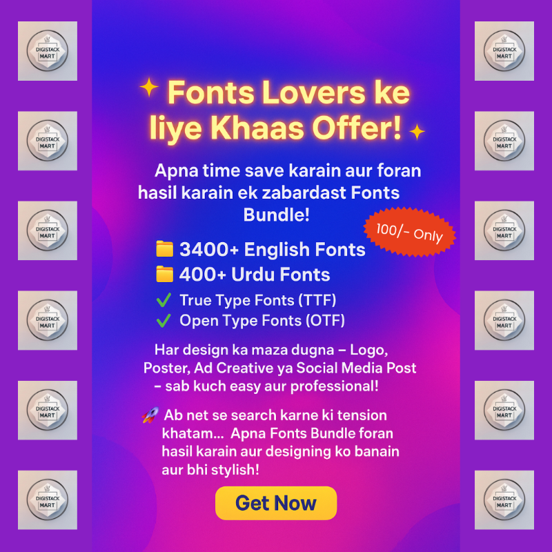 Fonts Collection English + Urdu