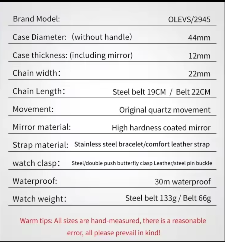 OLEVS Men's Watche*s Top Luxury Original Quartz Wrist Watch for Men Chronograph 24 hour Lunar Phase Calendar Waterproof Man Watch