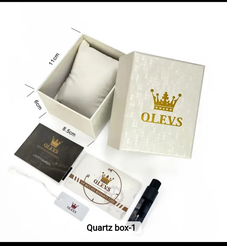 OLEVS Men's Watche*s Top Luxury Original Quartz Wrist Watch for Men Chronograph 24 hour Lunar Phase Calendar Waterproof Man Watch