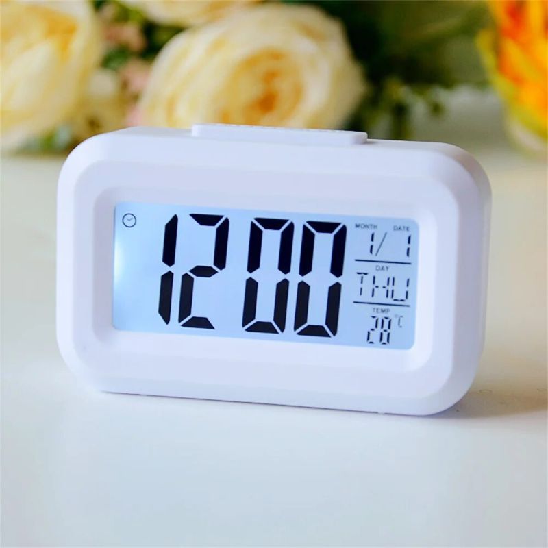 SM-1540 LED Digital Alarm Clock with Snooze & Calendar