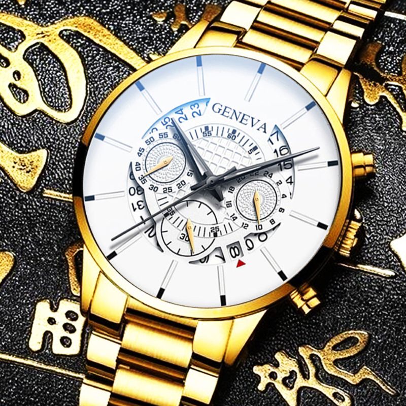 Geneva S-178 Men’s Luxury Quartz Wrist Watch