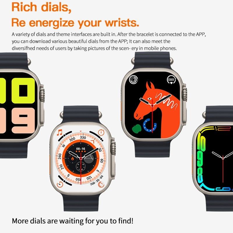 T800 Ultra 2 Smartwatch – Bluetooth Call, Wireless Charging &amp; Long Battery Life