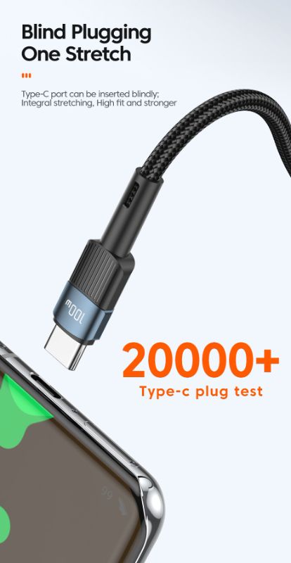 Essager 100W USB-C to USB-C Cable | PD Fast Charging for MacBook, Samsung & Xiaomi