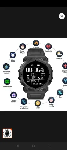 B33 Real Stepcount Smart Watch – Multi-Function Fitness Tracker for Men & Women | Waterproof Sports Smartwatch