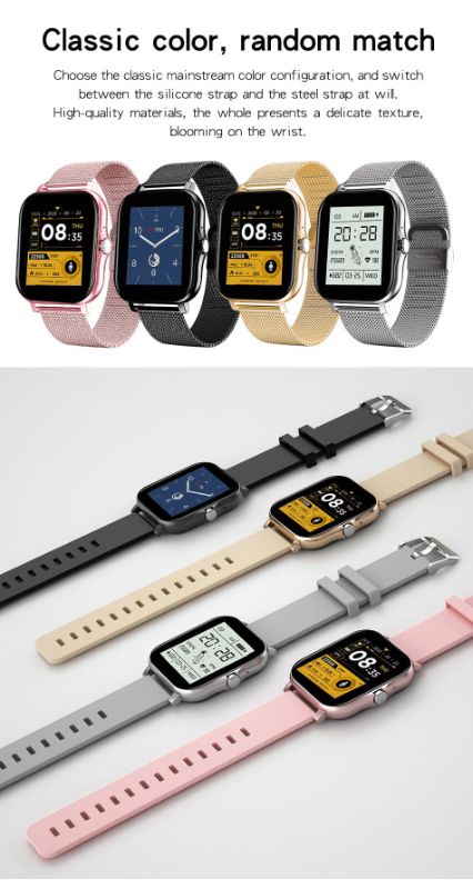 T-2325 Smart Watch with Bluetooth Calling, Blood Oxygen & Pressure Monitoring | Unisex Fitness Tracker