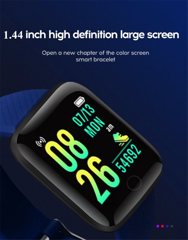 116-Plus Smart Watch with Real Step Count & Multi-Function Fitness Tracker | Unisex Android & iOS Compatible