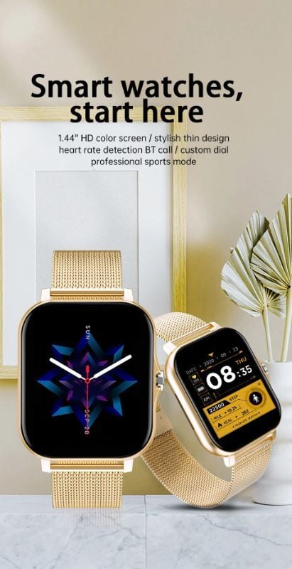 T-2325 Smart Watch with Bluetooth Calling, Blood Oxygen & Pressure Monitoring | Unisex Fitness Tracker
