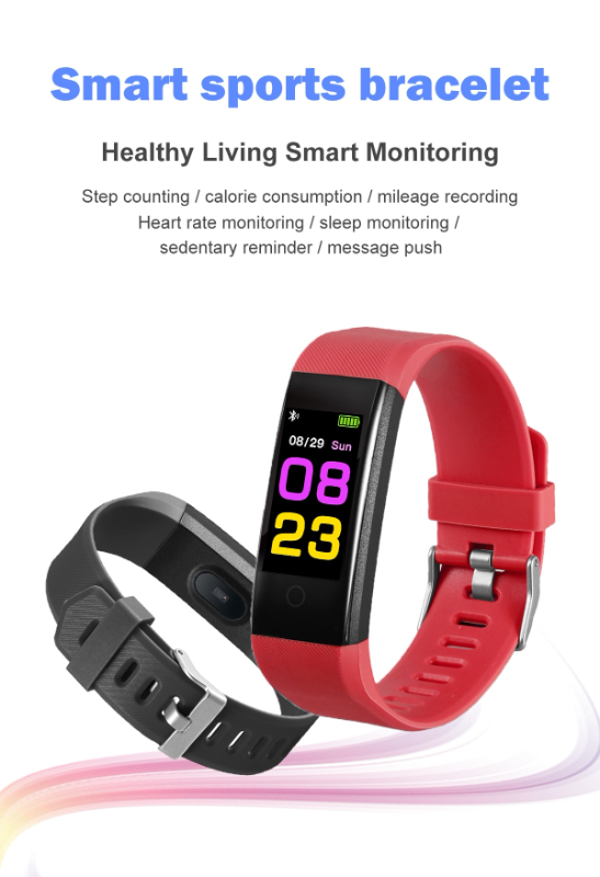Q1 Smart Watch – Bluetooth Sports Fitness Bracelet with Heart Rate & Waterproof Design