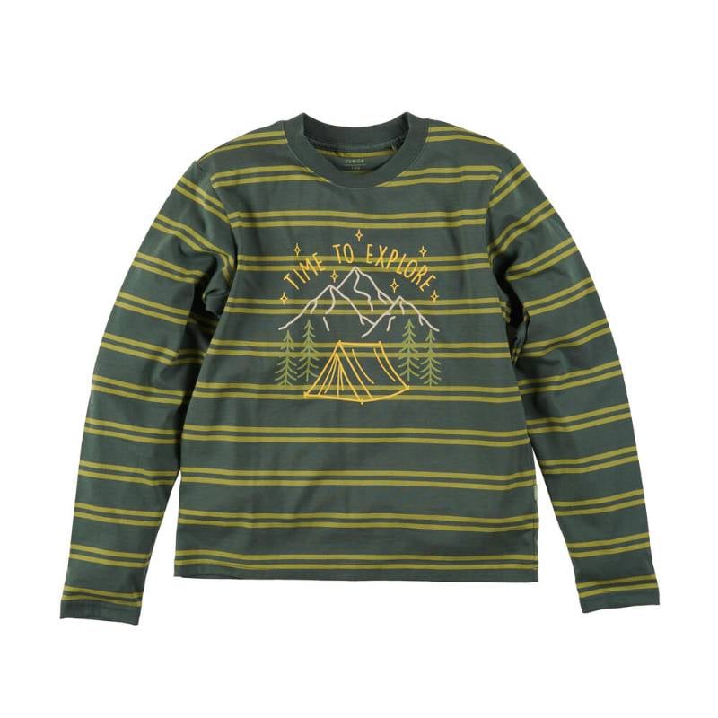 JR MOORLAND STRIPE LS TEES (910009616)