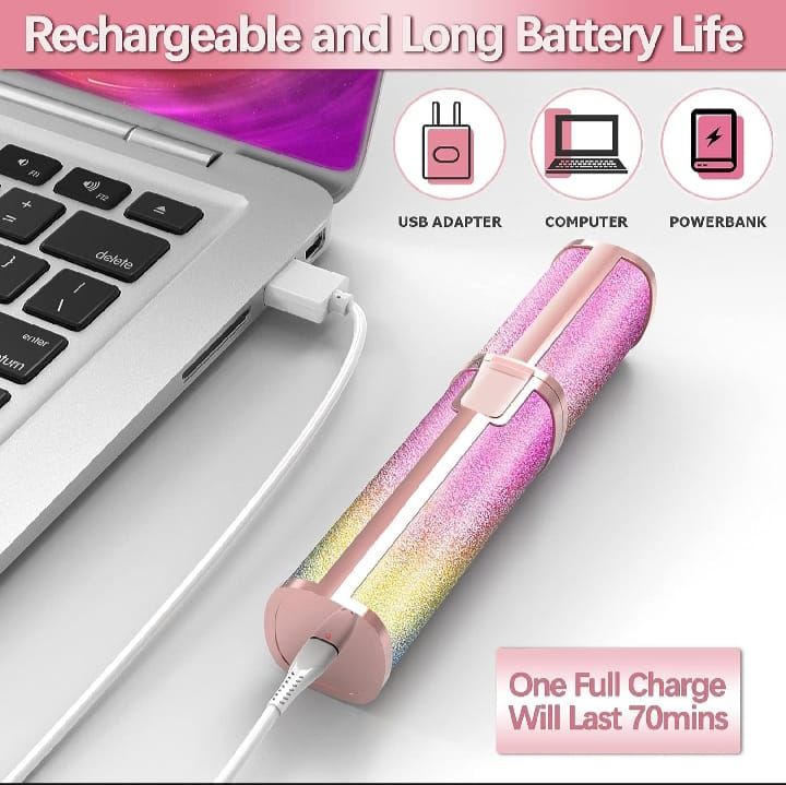 Flawless 2 in 1 Electric Eyebrow Trimmer and Shaver, Rechargeable Hair Remover for All Parts Use in Pen Flawless Hair Remover for Face, Lips, Nose, Chin, Arm