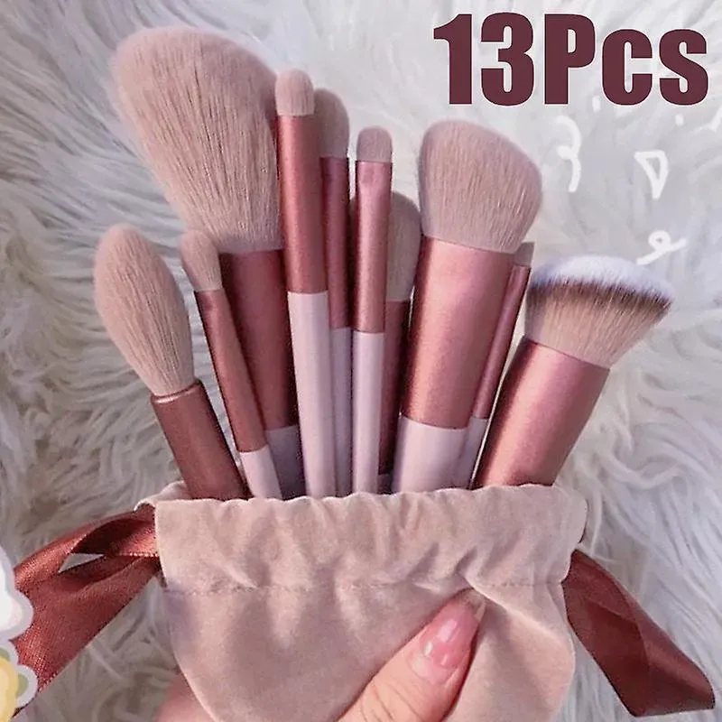 Beautious 13 Pcs Makeup Brush Set Soft hair Loose Powder Eyeshadow Concealer Contour Eyeliner brush