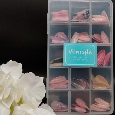 288 Pcs French Nails,Smooth and Even Coverage, Fake Nails, 1 Pack