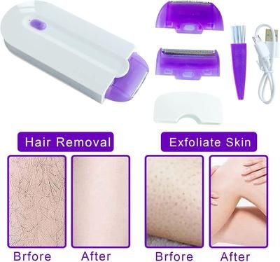 Hair remover 2 in 1 Yes Finishing Touch Face Body Hair Remover Machine, Yes Finishing