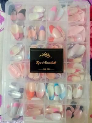 288 Pcs French Nails,Smooth and Even Coverage, Fake Nails, 1 Pack