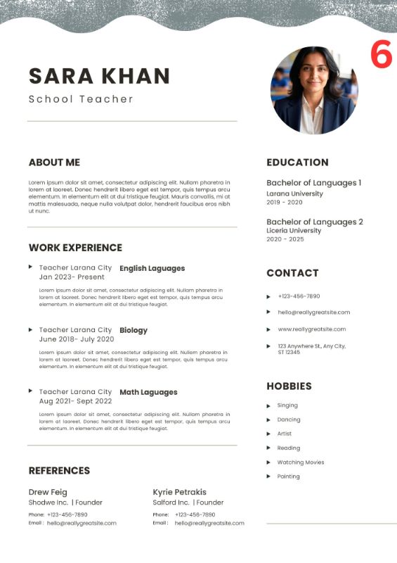Minimalist One-Page CV / Resume
