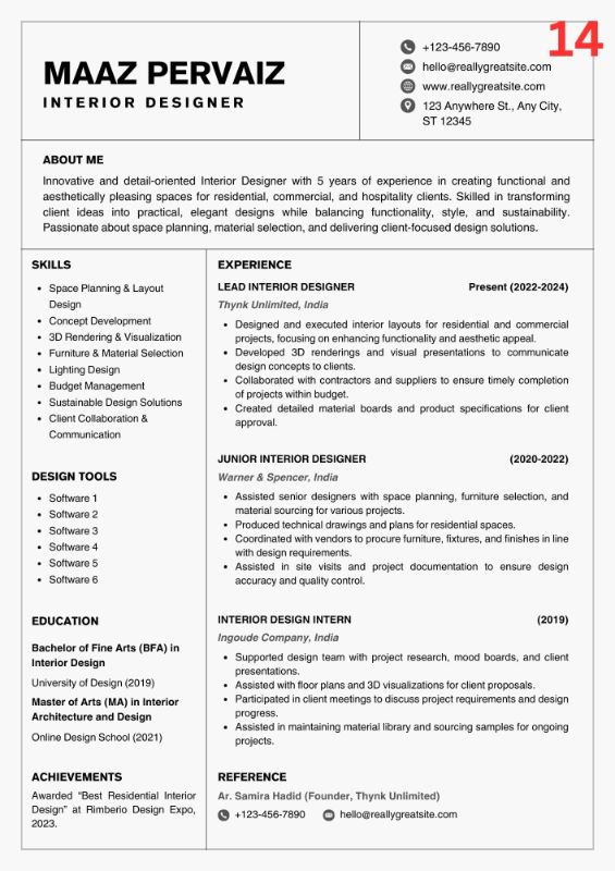 Modern Infographic CV / Resume
