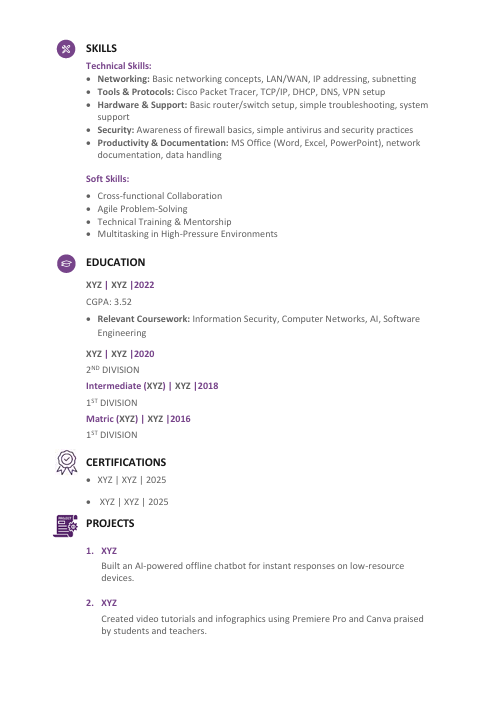 Double Page Universal CV / Resume