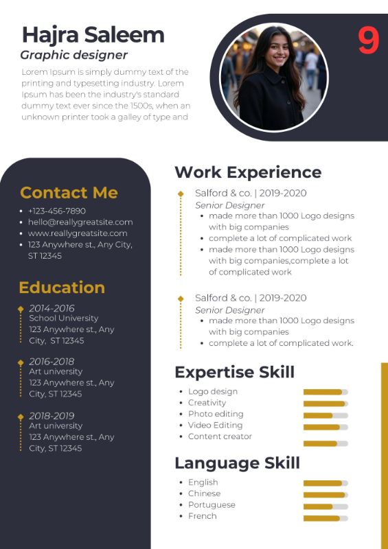 Modern Professional CV / Resume